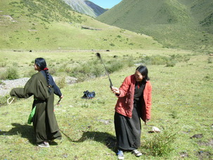 Tibetan Nomads during Derge Trek in Kham
