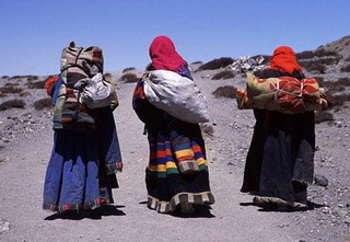 Tibetan nomads in West Tibet