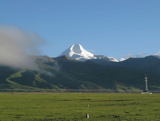 Snowy Peak in Northern Tibet