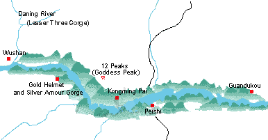Maps of the Three Gorges - Wu Gorge