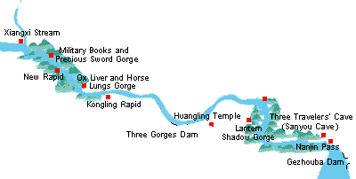 Maps of the Three Gorges - Xiling Gorge