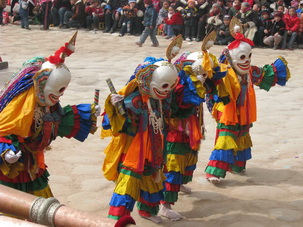 Masks dance at Wutun Monastery,Repkong