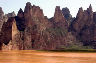 Bingling Grottoes in Gansu Province